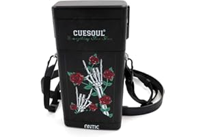 CUESOUL Étui Rigide pour fléchettes ANTIE, Peut contenir 6 fléchettes à Pointe en Acier/fléchettes à Pointe Souple et Pointes, Axes et Volants supplémentaires, Utilisation Durable