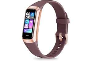 Spurkey Fitness Tracker with 24/7 Heart Rate, Blood Oxygen Blood Pressure Sleep Monitor, Activity Trackers IP68 Waterproof,Step Counter Calorie Pedometer Health Smart Watch for Women Men Bordeaux