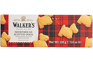 GÉNÉRIQUE Walkers Shortbread Scottie Dog, 110 g, biscotti al burro tradizionali a forma di Scottie Dog