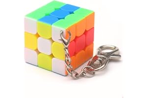 ETbotu Cubo magico,Regalo di natale, 3cm Mini Small 3x3 Magic Cube Portachiavi Giocattolo Smart Cube e portachiavi creativo