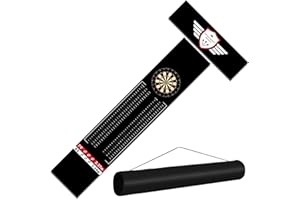 Enjoyard Tapis de Sol en Caoutchouc antidérapant pour fléchettes Tapis flechette Sol en Forme de T,Tapis Darts Mats Accessoires Protection Cible flechette