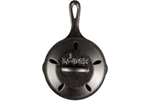 Lodge L3SMSK 6.5" Cast Iron Smoker Skillet, Black