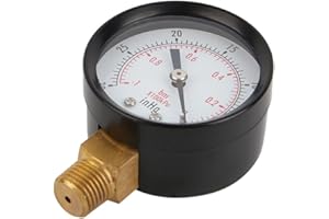 ZERONE 2" manometro di vuoto per compressore d'aria acqua olio gas 1/4" NPT inferiore montaggio MF