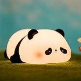 VTIGER Panda Night Light, LED Soft Cute Lamp, Night Light for Kids, Silicone Panda Light, Dimmable Girl Baby