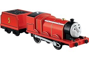 MATTEL Fisher Price BML08 Thomas&Friends - Trenino Tack Master Motorized, James, Multicolore