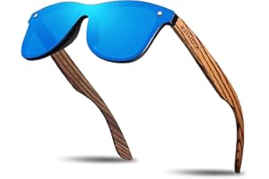 KITHDIA Polarizadas Madera Gafas De Sol Hombre/Mujer UV400 Protección S5029