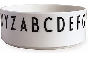 design letters Eat & Learn Cuenco para Niños | Cuencos Tritan para Bebé | Irrompible Cuenco Sin BPA/BPS | Tazón de desayuno | Apta para Lavavajillas Tazón de cereal, 10 Oz