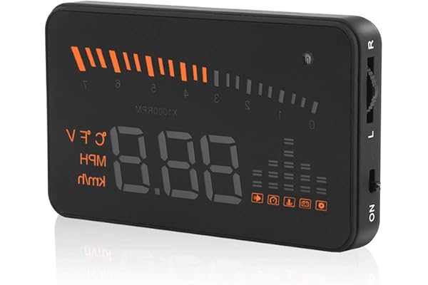 VGEBY Affichage Tête Haute 3'' Écran Universelle HUD OBD2 Interface Projecteur De LED Système Avertissement De Survitsse Et pour Les Camions