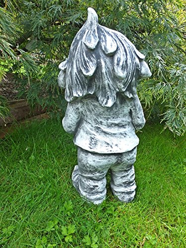 Steinfigur Wichtel Troll Gnom Zwerg Figur Steinfigur Garten Frostsicher Steinguss Gartenfigur 05 - 2