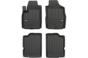 IMJ-GLOBAL Tappetini per auto ProLine 3D compatibile con FIAT Panda II 2003-2012 su misura in gomma | Set di tappetini premium | Materiale TPE durevole | Bordini più alti