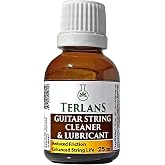 Terlans Gitar Teli Temizleyici & Koruyucu Yağlayıcı 25 ml + Mikrofiber Bez | Uzun &Ouml;m&uuml;rl&uuml;, Pas &Ouml;nleyici ve P&uuml;r&uuml;zs&uuml;z &Ccedil;alma Dene