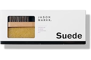 Jason Markk Wildleder Reinigungsset - Rosshaar Borstenbürste - Naturkautschuk Radierer - Wildleder und Nubukleder Reiniger - zur Trockenreinigung von schmutzigem Obermaterial und Mittelsohlen