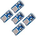 Hailege 5pcs Micro SD TF Card Adater Reader Module 6Pin SPI Interface Driver Module with chip Level Conversion for Arduino UNO R3 MEGA 2560 Due