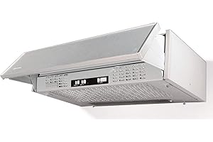 FABER PCH00 SRM AM29A - Cappa Aspirante 90 cm Sottopensile da Cucina ad Incasso, Aspirante Esterna o Ricircolo con il Filtro Cappe Faber F1 KIT C.A. a Carboni Attivi