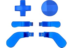 Ceozon Replacement Back Paddles 6 pcs Metal Stainless Steel Trigger Locks D Pads Direction Keys for Xbox One Elite Controller Series 2 Xbox One Elite Accessories (Blue)