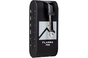 FLAMMA Guitar Headphone Amp Portable with 28 Drum Grooves 14 Built-in Effects 14 Amplifier Models 5 Tone Colors Support Bluetooth USB Audio Recording and Playback OTG Function Home Practice