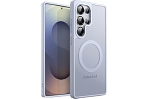 ‎JETECH JETech Etui Magnetyczne dla Samsung Galaxy S25 Ultra 5G, Kompatybilne z MagSafe, Półprzezroczysty Matowe Tył Odporny na Wstrząsy Osłona Telefonu (Tytanowy Niebieski)