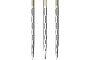 Mission Darts Laser Plus Lasered Steel Tip Points | Solid Arc | Silver 38mm