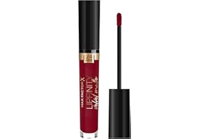 Max Factor Rossetto Matte Liquido Lipfinity Velvet Matte, Idratante, Waterproof E No Transfer, 90 Red Allure