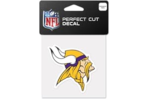 WinCraft Minnesota Vikings Logo Die Cut 4x4 Decals