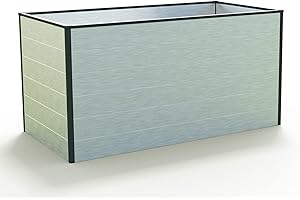 ‎GFP GFP Hochbeet Kräuter-Gemüse-Beet Aluminium CHRISTINA - 150x77x77cm - Aluminium eloxiert