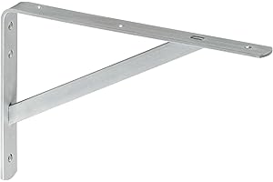 METAFRANC Meister 701060 - Console per carichi pesanti, Capacità di carico di 200 kg, Zincato, 330 x 500 mm