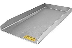 GS GRILL SUPPLY MADE IN GERMANY · LEIDENSCHAFT · QUALITÄT BABOSSA® Premium Plancha/Grillplatte [23.5x44.5cm] kompatibel mit Rösle Videro mit Vario Rost | Massiver, Verzugsfreier und Rostfreier 4mm V2A Edelstahl | Made in Germany
