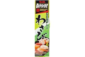 EUROFOOD S&B Wasabi - Pasta di rafano originale giapponese in tubo - Per condire e marinare il cibo - Con 4,5% di wasabi - 5 x 43 g