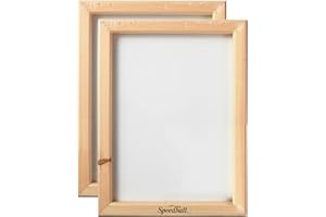 Speedball 110 Monofilament DIY Printing Screen Frame 10" x 14", 25.4cm x 35.56 2 Pack, Wooden, Essentials Accessories, Print Making Printing Kit