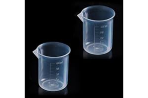 ZZLBZN 100ml Transparent Measuring Cups Measuring Jugs, Graduated Beaker Plastic Liquid Measuring Cup Measuring Jug for Lab Household Kitchen Cooking Baking Measure Tool