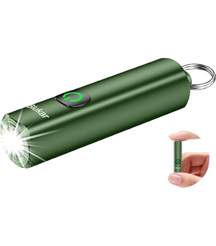 Lampe Torche EDC Rechargeable Blukar - Mini, 3 Modes, étanche IPX6, Porte-clés, Pour Camping/rando