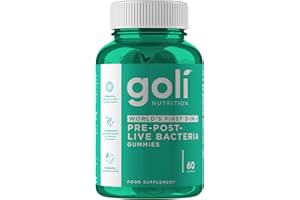 Goli Pre+Post+Live Bacteria Supplement | Digestive Health & Immune Support | World's First 3-in-1 | Gluten-Free, Vegan, Non-GMO, Gelatin-Free | 60 Gummies