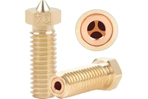 UniTak3D V6 Clone CHT Volcano Düse High Speed-Druckkopf 0,4mm 3D-Drucker-Extruderdüsen Compatible with Anycubic Vyper, Kobra Max, Kobra Plus - unterstützt 1,75mm Filament