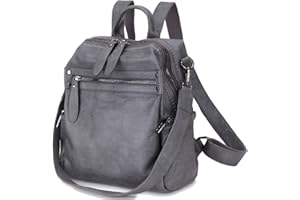 MayBlosom Women Backpack Purse, PU Leather Fashion Convertible 2 Ways Shoulder Bag Travel Daypacks for School Work