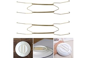 MOVKZACV 8 10 12 14 16 Pollici Appendini Piastra per Pareti Appendini Piastra In Acciaio Inox Compatibile Piatti Decorativi Ganci Piatto Diaplay Holder, Ganci Da Parete