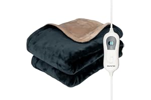 Auronic Heizdecke mit Abschaltautomatik - Wärmedecke heizdecke 200x180 - Wärme Decke Elektrische - Electric Blanket - Wärmeunterbett 180x200 - Heizdecke Bett - Beheizbare Decke - Heated Blanket