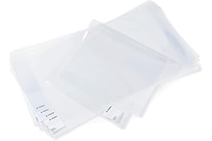 HERMA 14267 Buchumschläge 26,7 x 54 cm Basic, 10 Stück, Buchhüllen mit Beschriftungsetikett und Kantenschutz aus abwischbarer Polypropylen-Folie, Buchschoner Set für Schulbücher, transparent