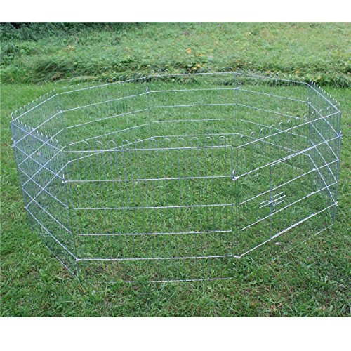 Preisvergleich Produktbild Freilaufgehege 8 Eck + kostenloser Versand / / Hasen Auslauf Freigehege Kaninchen Nager Freilauf