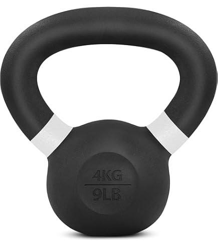 Poids Fitness Hdpé Kettlebell 16 Kg Abician - HDPE Et Ciment - Poignée Large Ergonomique - Pour Fitness, Musculation à Domicile Musculation Maison