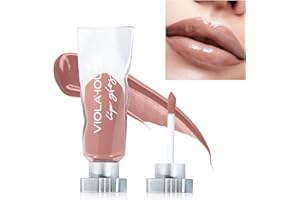 VIOLA HOUSE Brillo de Labios, Lip Tint Stain, Barra de Labios Brillante Maquillaje de Labios No Pegajoso.4ML/0.13Fl.Oz (4 bronzed berry)