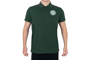 CELTIC F.C. Celtic FC Mens Polo Shirt Crest Official Football Gift