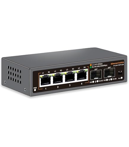 10-Poorts 2.5G Unmanaged Switch – 8x 2.5G Base-T + 2x 10G SFP – Voor 100/1000/2500 Mbps – Plug-and-play Netwerk Switch