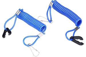 HLYJOON Chiavetta Sicurezza Barca + 2Pcs Set Chiavi Interruttore Arresto Di Arresto Motore A Motore Marino E Cordino Di Sicurezza Blu Adatto Per Motore Fuoribordo