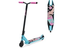 KK KINDERKRAFT Kinderkraft Solis Trottinette à partir de 5 Ans, Trottinette pour Enfants jusqu'à 100 kg, Trottinette, Frein en Acier, Rose