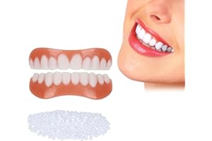 Immédiat Prothèses Dentaires, Fausses Dents Blanches, Naturel Fausse Dents, Facettes Dentaires, Dents de Placage, Prothèses Dentaires Cosmétiques, Prothèses Sourire Parfait, Couvrir Dents Manquantes