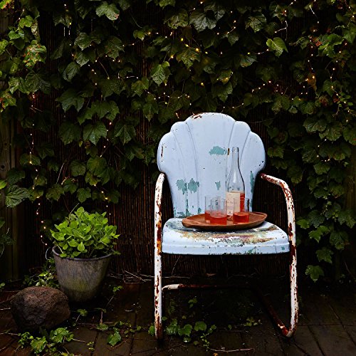 Vorally 10M 100er LED Kupferdraht Lichterketten warmweiß | Wasserdichte Aussen Sternen Lichterkette solar (Warmweiß) - 2