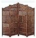 Artesia Handcrafted 4 Panel Premium Quality Wooden Room Partition / Wooden Room Divider / Wooden Screen / Wooden Room Seperator RS.9199.00