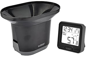 La Crosse Technology WS9003-BLA Ws9003 - Pluviómetro electrónico (8,52 x 9,02 x 3,02 cm), color negro