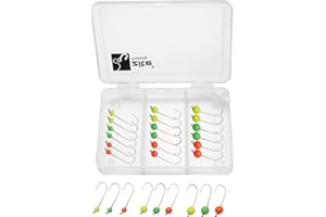 Zite Fishing - Set di micro perle di tungsteno, con ganci per trota, con testa di tungsteno, 0,3 – 1,2 g, 27 pezzi in scatola
