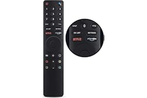 Leyf Pilot zastępczy do Xiaomi Mi Stick - kompatybilny z Xiaomi MI TV 4S 4A, XMRM- 010 L55MS-5A/L65M5-5ASP L32M5-5ASP L43M5-5ASP L55M5-5ASP L65M5-5SIN, Bluetooth i sterowanie głosem